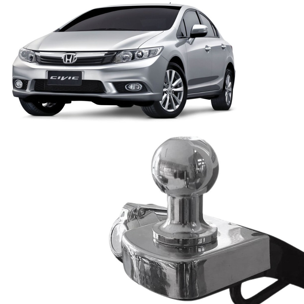 Engate Reboque New Civic 2006 2007 2008 2009 2010 2011 Fixo 450kg