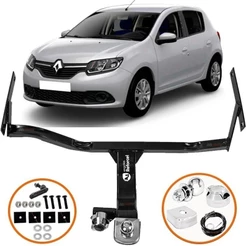 Engate Reboque Rabicho Renault Sandero 2015 até 2024 Inmetro Até 500kg Produto de Top reforçado bOM