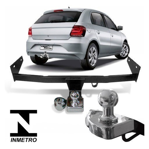 Engate Reboque Volkswagen Gol G7 2017 A 2019 Reforcel 500kg bOM