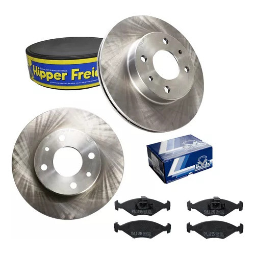 Kit Disco Pastilha De Freio Ventilado Palio Weekend 1.0 em Oferta na Shopee