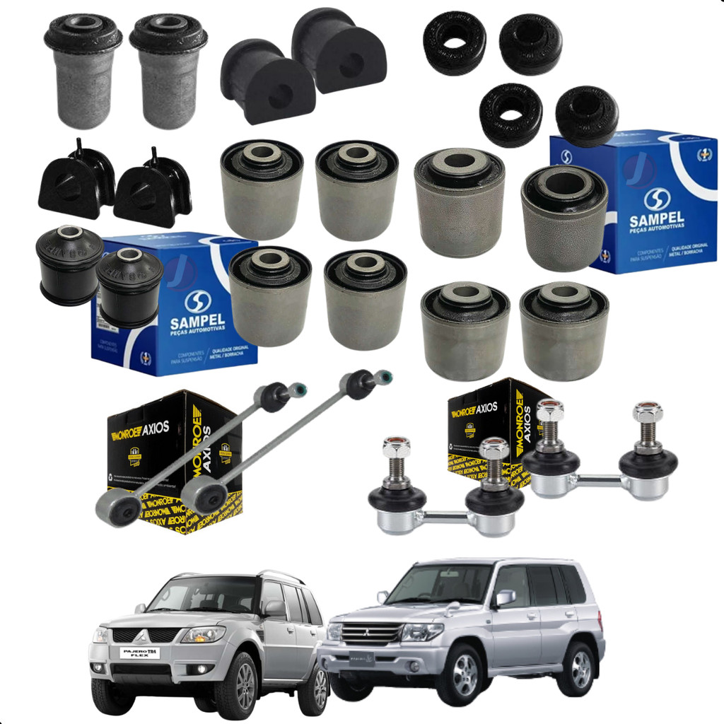 Suspensão Pajero TR4 / IO Kit 20 Buchas Diant/Tras+4 Bieleta