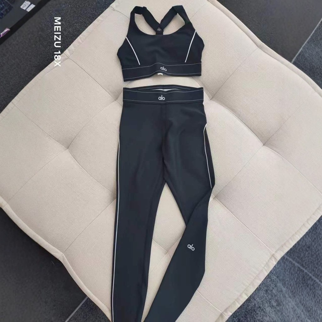 Ola Yoga Wear Terno Contraste Cor Nublado Leica Leggings Esportivas Alta Elástica Acolchoada Alça de Ombro Ajustável Ter em Oferta na Shopee