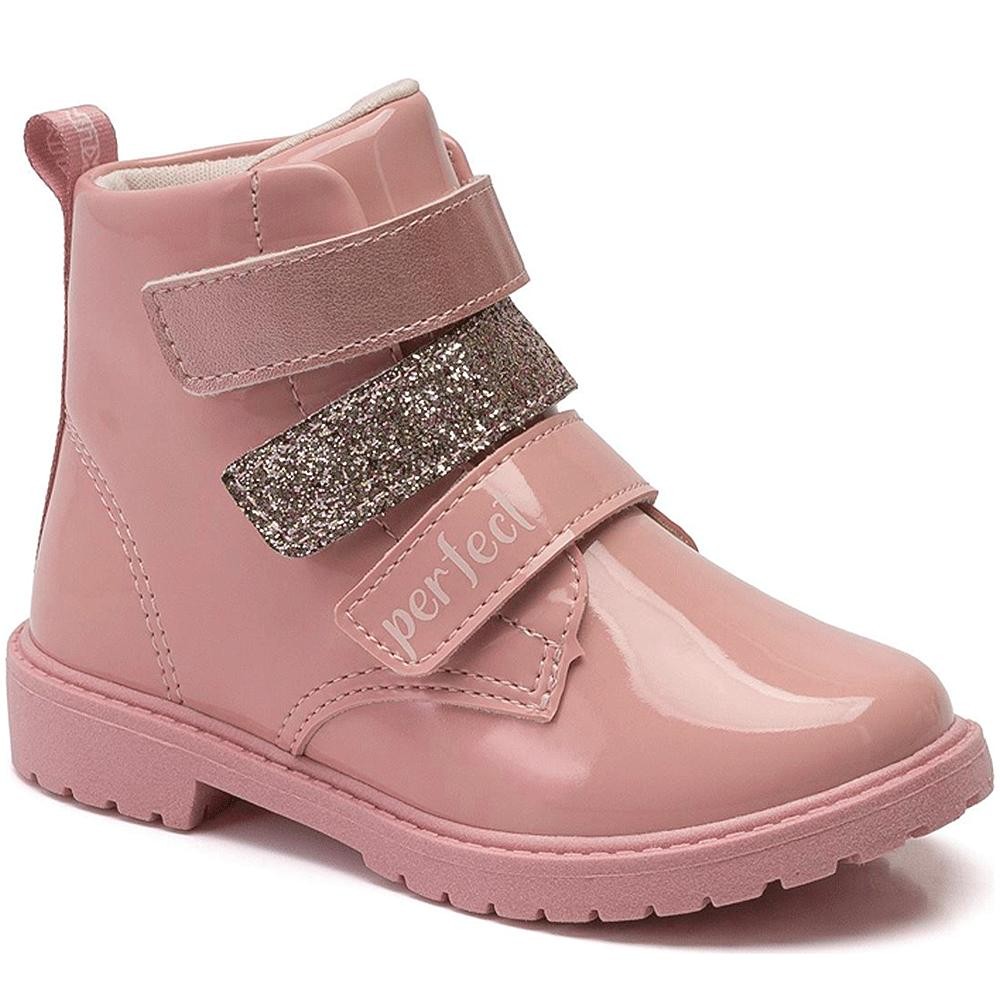BOTA INFANTIL CANO CURTO INFANTIL FEMININA ROCK MINI KLIN (Produto Original) REF: 175053 22/27