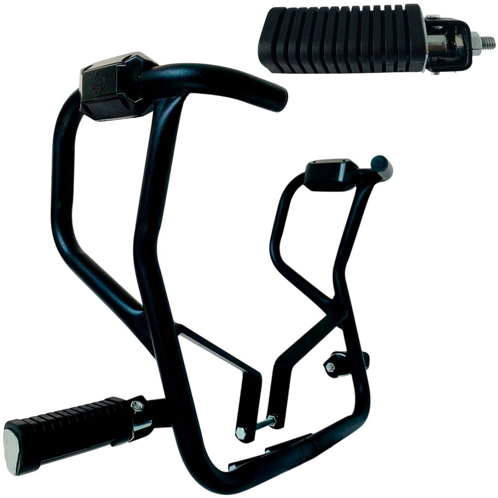 Ybr 125 Modelo 2006 Protetor Carenagem Motor Tanque Pedal Mata Cachorro com Pedaleira Retrátil Moto