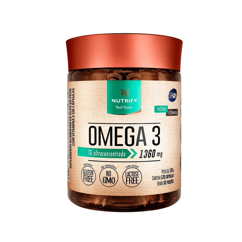 Ômega 3 Pote Com 120 Cápsulas Nutrify em Oferta na Shopee