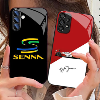 Ayrton Senna 09 Capa De Telefone De Vidro Para Samsung Galaxy S25 S24 Ultra S23 Fe S22 Plus S21 S20 S10 S9 em Oferta na Shopee