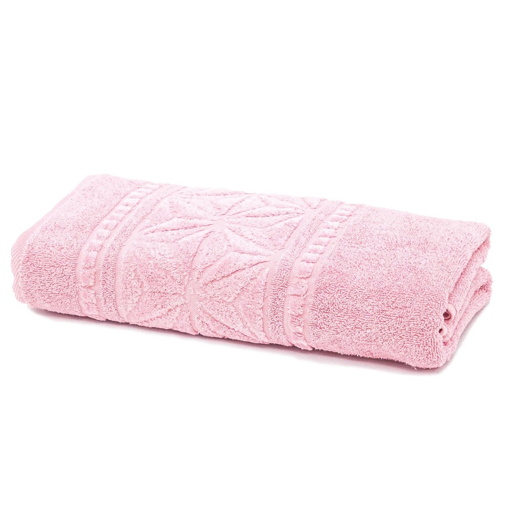 Toalha de Banho Rosa 90x150cm Confort Tamanho Banhão 500 g/m² Aveludado Dohler em Oferta na Shopee