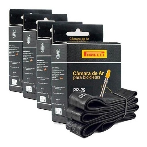 Câmaras De Ar Aro 29 Pirelli Bico Presta 4 Unidade Bicicleta em Oferta na Shopee