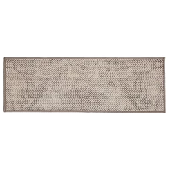 Tapete Passadeira Cozinha Antiderrapante Clean Zig Zag 40x120cm Poliamida Decorativa Edantex
