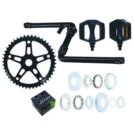 Kit Pedivela Bike Aro 20 Movimento Central Coroa 36d Cross em Oferta na Shopee