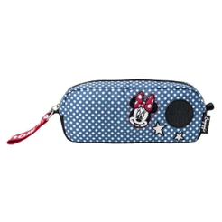 Necessaire Feminina Minnie Patches Azul