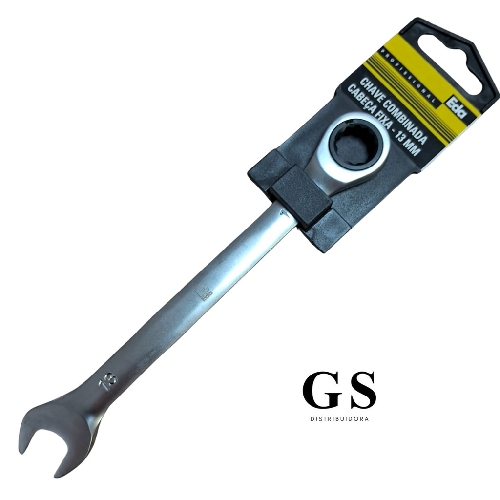 Chave Combinada Catraca Eda 13 mm Fixa EDA Ref 9VW