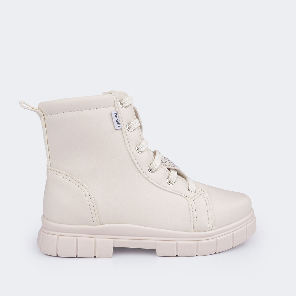 Bota Coturno Infantil Feminina Lucky Coração Pampili em Oferta na Shopee