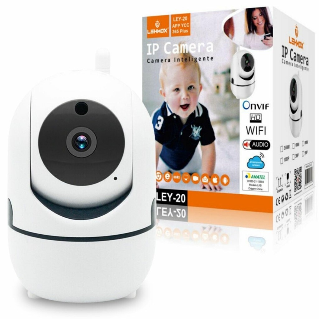 Câmera Wifi Inteligente Monitoramento Interno Full Hd 1080p And Variedades