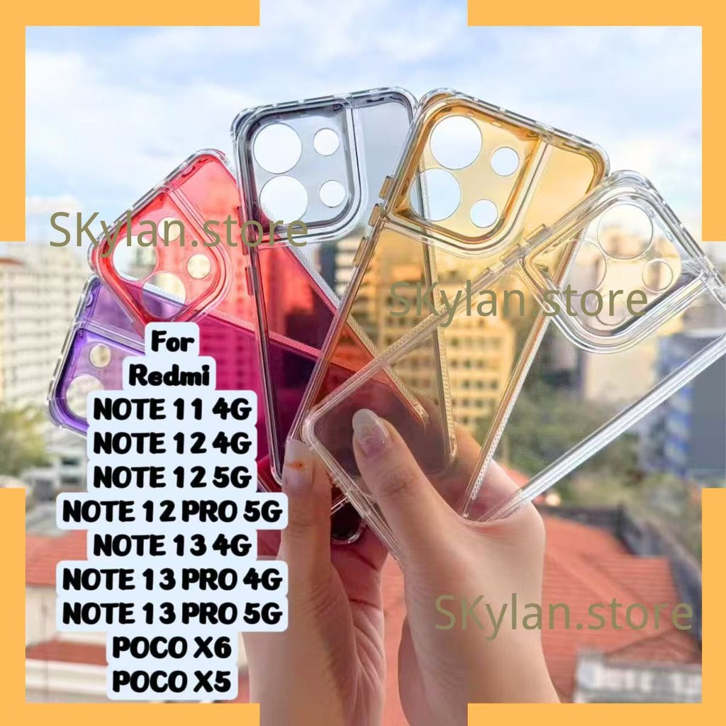 Capa Space 2 EM 1 Acrilico e Silicone Compatível para Xiaomi Redmi Note 11 12 13  Poco x5 x6 em Oferta na Shopee