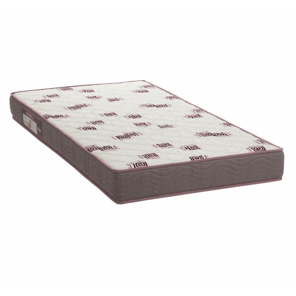 Colchão Solteiro Light Bordado Espuma D28 Selada 78x188x14cm - Ortobom