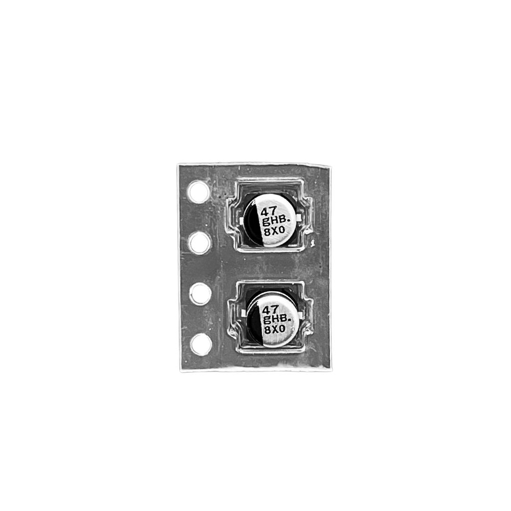 50x CAPACITOR ELETROLÍTICO 47UF/4V SMD 105º 4X6MM EEEHB0G470R PANASONIC