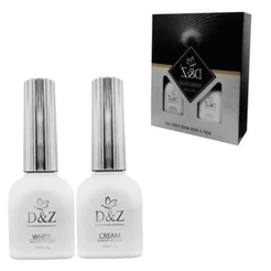 Kit Francesinha D&Z UV/LED Fashion Gel Polish White & Cream