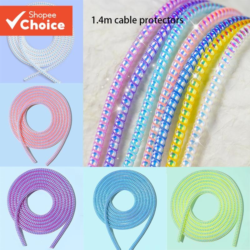 1,4m De Cabo Protetor De Fone De Ouvido Capa bling Para De Carregamento De Telefone Celular/Fio