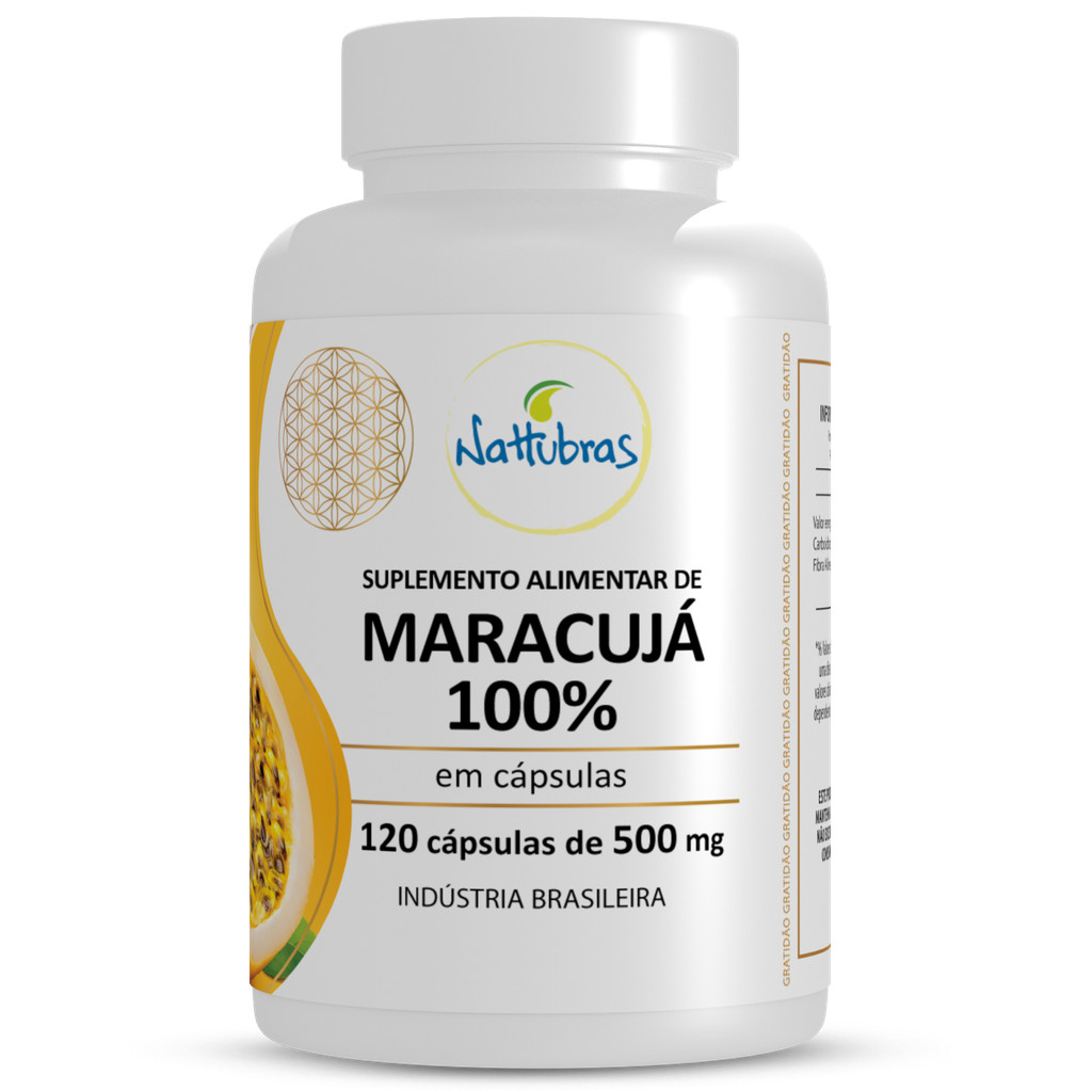 MARACUJÁ - 120 CÁPSULAS DE 500MG em Oferta na Shopee