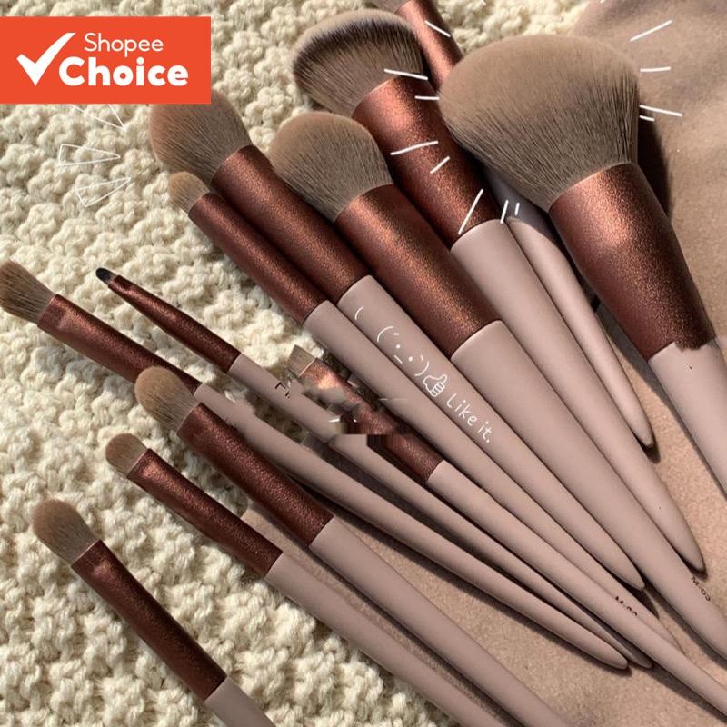 Conjunto De Pincéis De Maquiagem De 13 Unidades , Um Completo De Tinta super Macia Para Os...