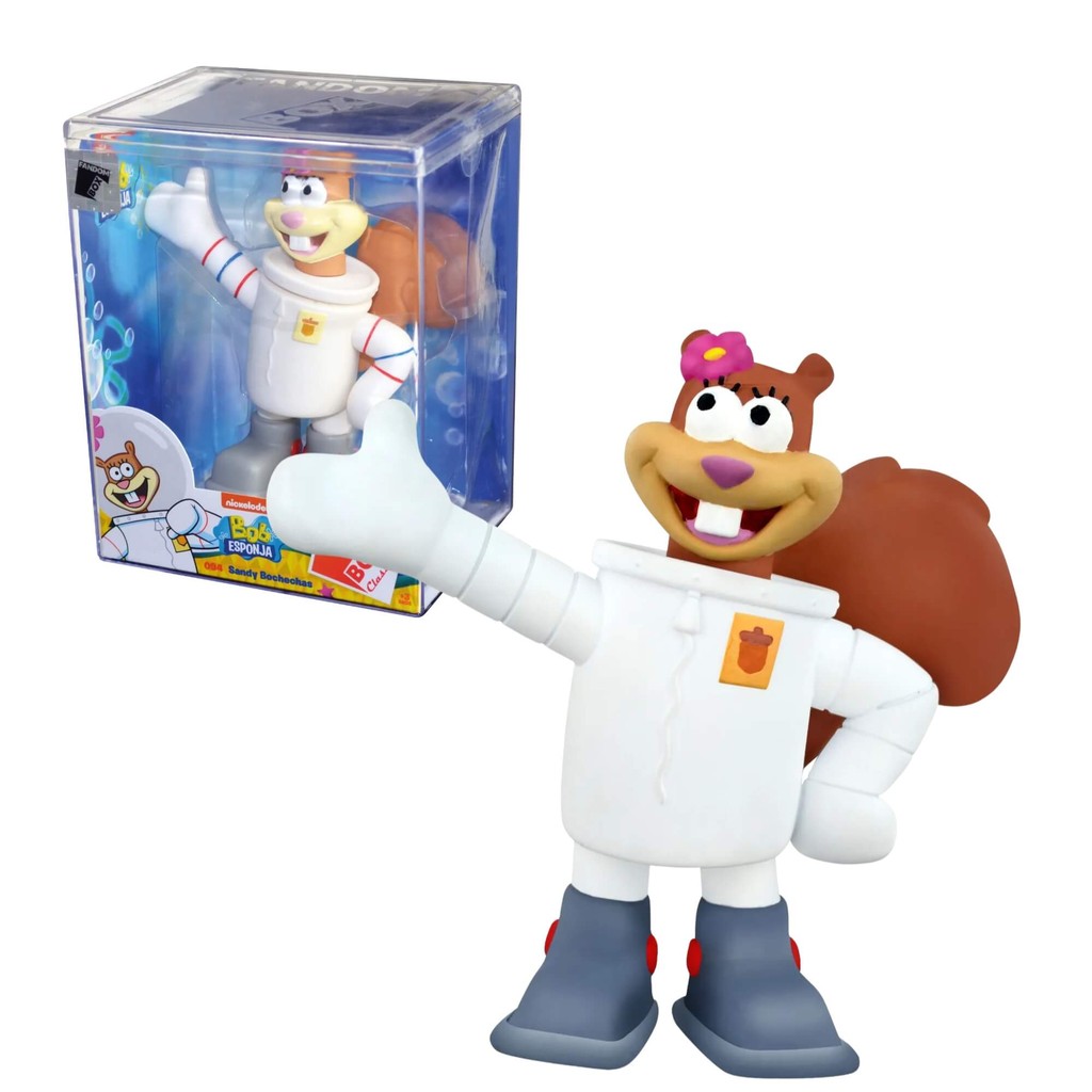 Fandom Box Sandy - Bob Esponja - Boneco Colecionável Material Vinil Atóxico Lider - 3510 em Oferta na Shopee