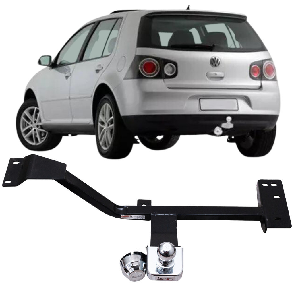 Engate Reboque Fixo Golf 1999 A 2013 Aco Resistente Capacida Carga 700kg Bom bOM