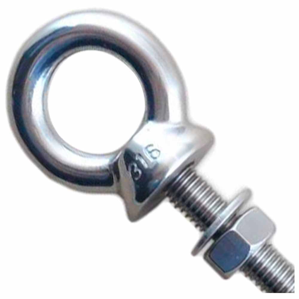 Olhal Parafuso M8 100 mm Inox 316 em Oferta na Shopee