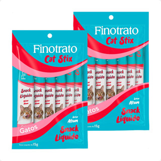 Kit 2 Petisco Cat Stix Sabor Atum Finotrato - 6 Unidades 15G em Oferta na Shopee