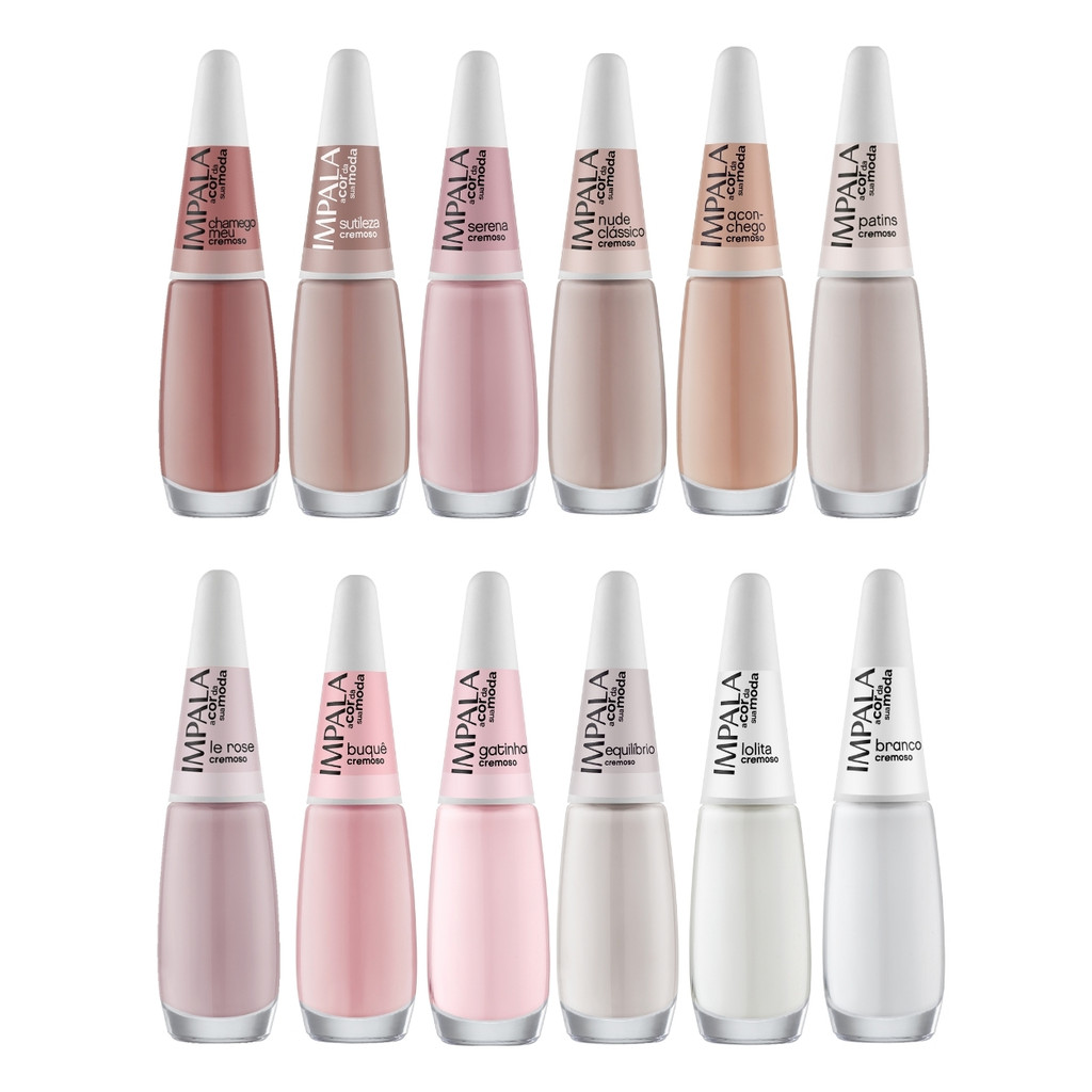 Kit Esmalte Impala A Cor Da Sua Moda Clássicos Manicure em Oferta na Shopee