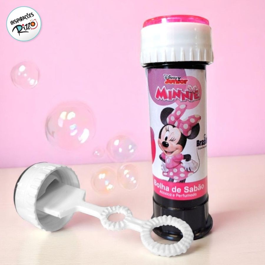 Lembrancinha Bolha de Sabão - Minnie Mouse - 60ml - 1 unidade - Disney Original - Rizzo em Oferta na Shopee
