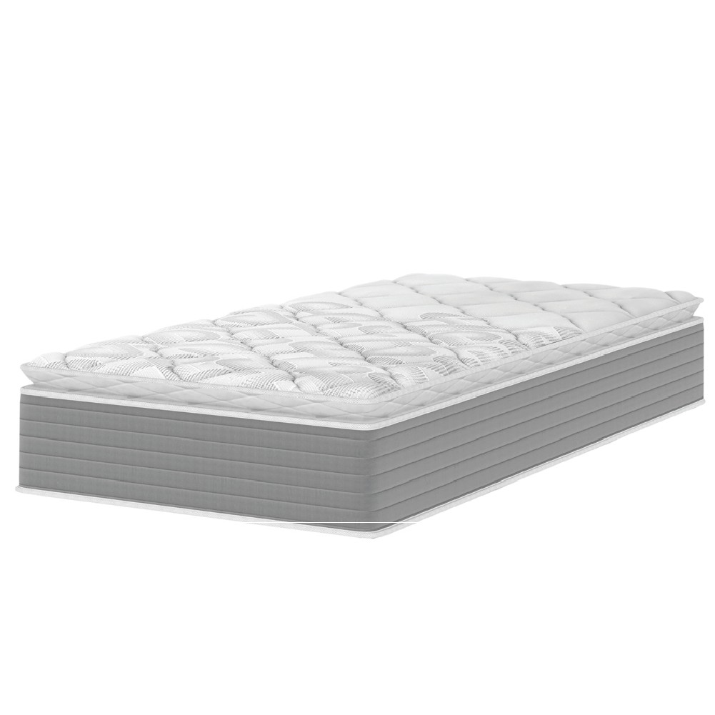 Colchão Solteiro Molas Ensacadas Pillow Top 88x188x25cm Martino Cinza Umaflex em Oferta na Shopee