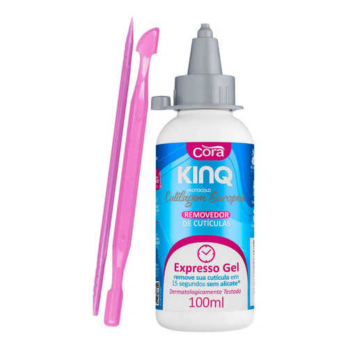 Kit Removedor De Cutícula Kinq Gel E Espátulas  PláSticas Para Manicure em Oferta na Shopee