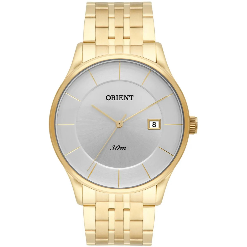 RELÓGIO ORIENT MASCULINO SLIM DOURADO MGSS1127 S1KX