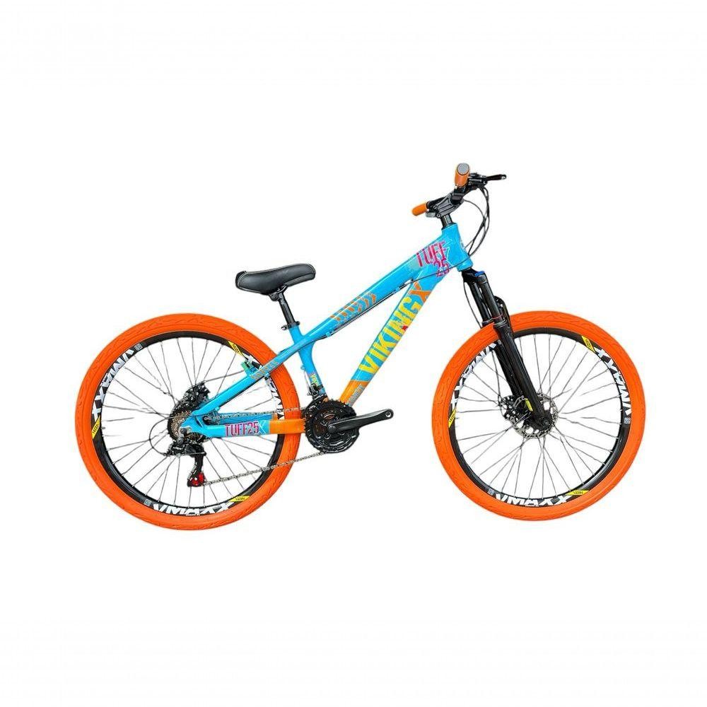 Bicicleta Viking Aro 26 Câmbio Importado 21v Vmaxx Pneu Laranja Azul/laranja em Oferta na Shopee