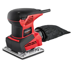 Lixadeira Orbital De 1 e 4 de Lixa Mondial Vermelho 250W FLO-02