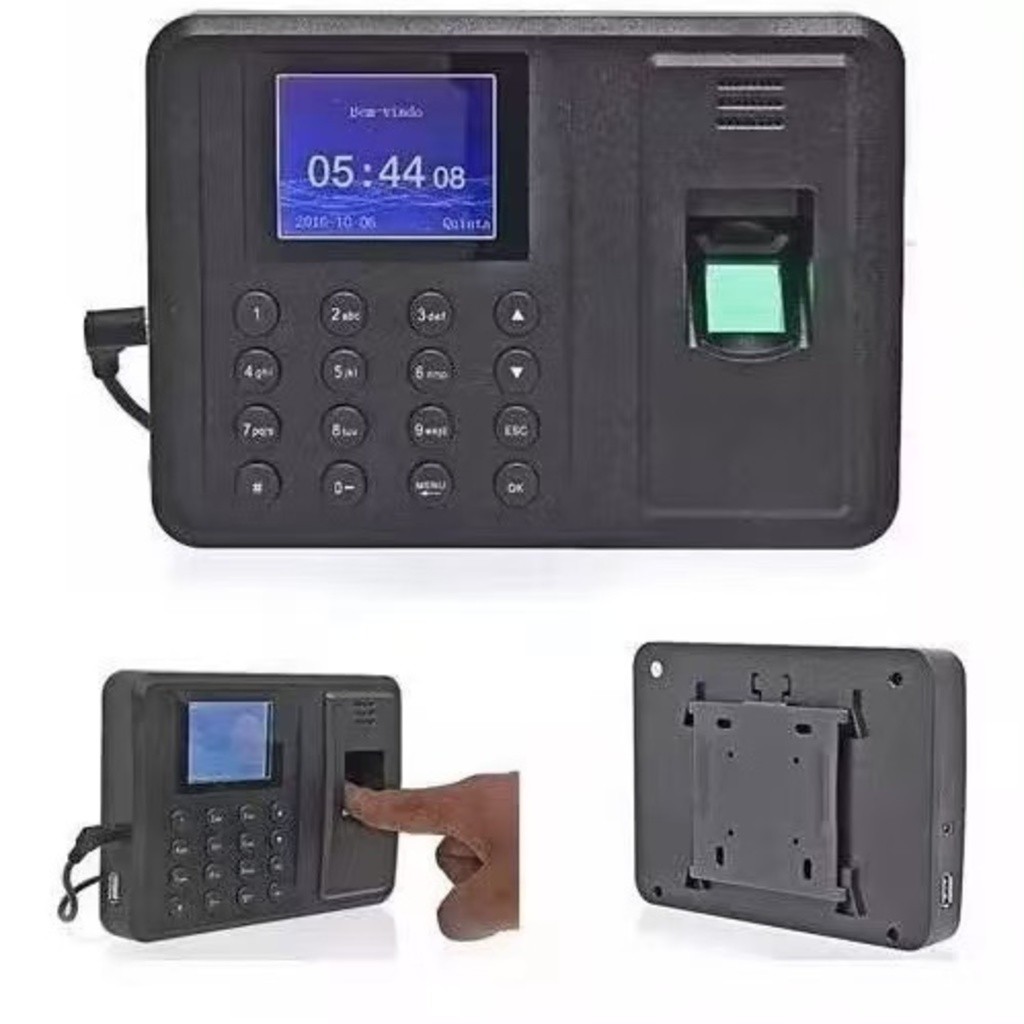 Relógio De Ponto Com Leitor Biométrico Impressão Digital Linha PREMIUM! 2025!