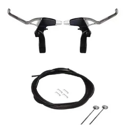 Par Manetes De Freio Em Aluminio para Bicicleta bike + Cabo E Canduite de v-brake ou a disco