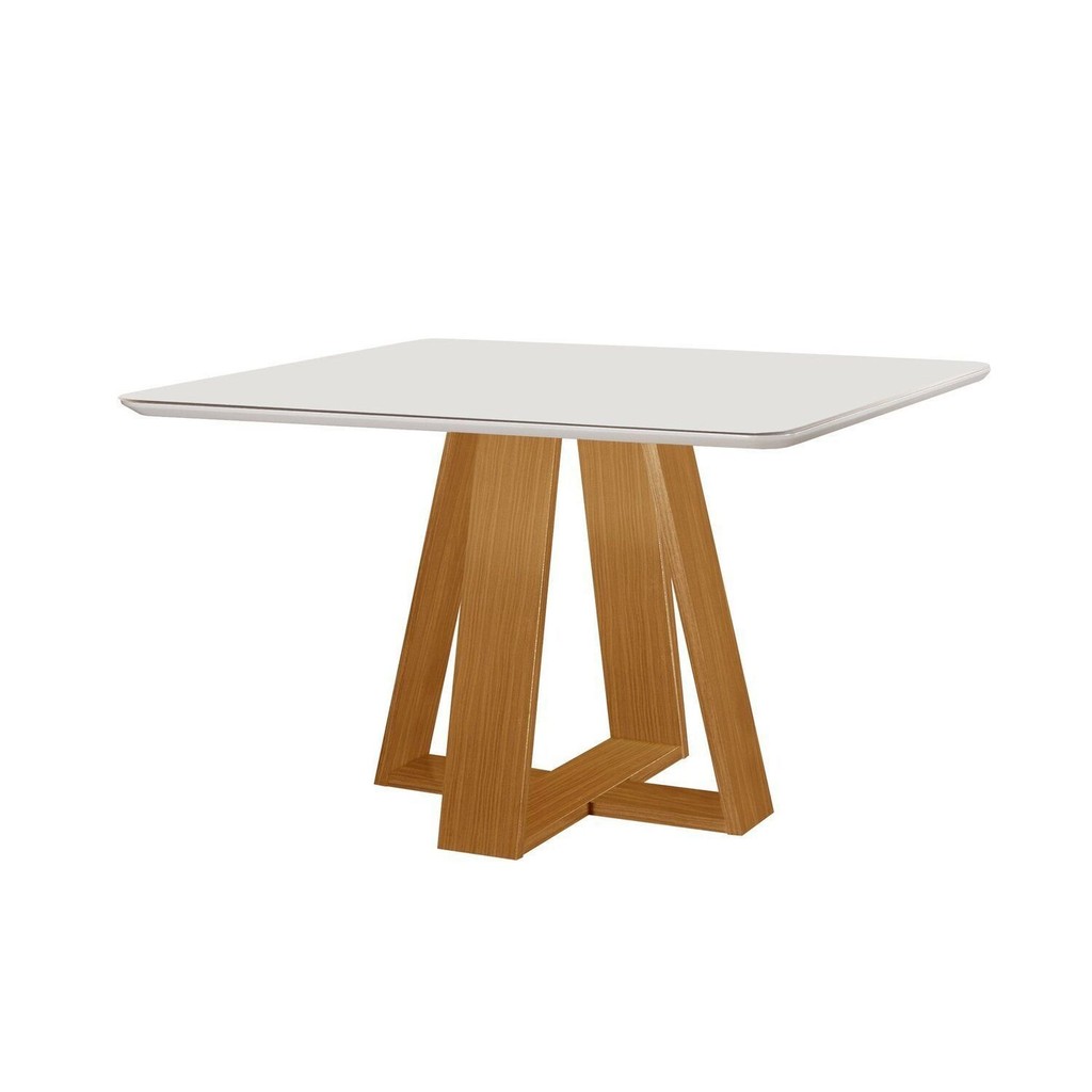 Mesa para Sala de Jantar Tampo de Vidro Grécia em Oferta na Shopee