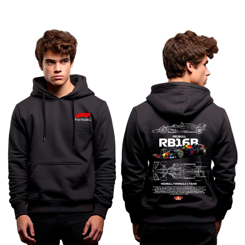 Moletom Canguru Unisex Redbull RB16B Fórmula 1 Lançamento