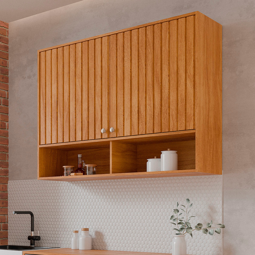 Armario Aereo Divina 120 cm com 2 Portas em Oferta na Shopee