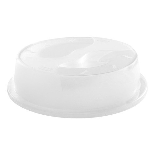 Tampa Para Microondas Transparente 24 Cm Premium Plasvale