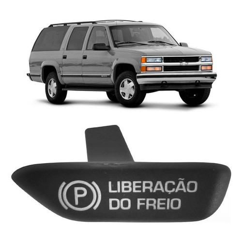 Botão Maçaneta Freio De Mão Silverado Grand Blazer - Grafite