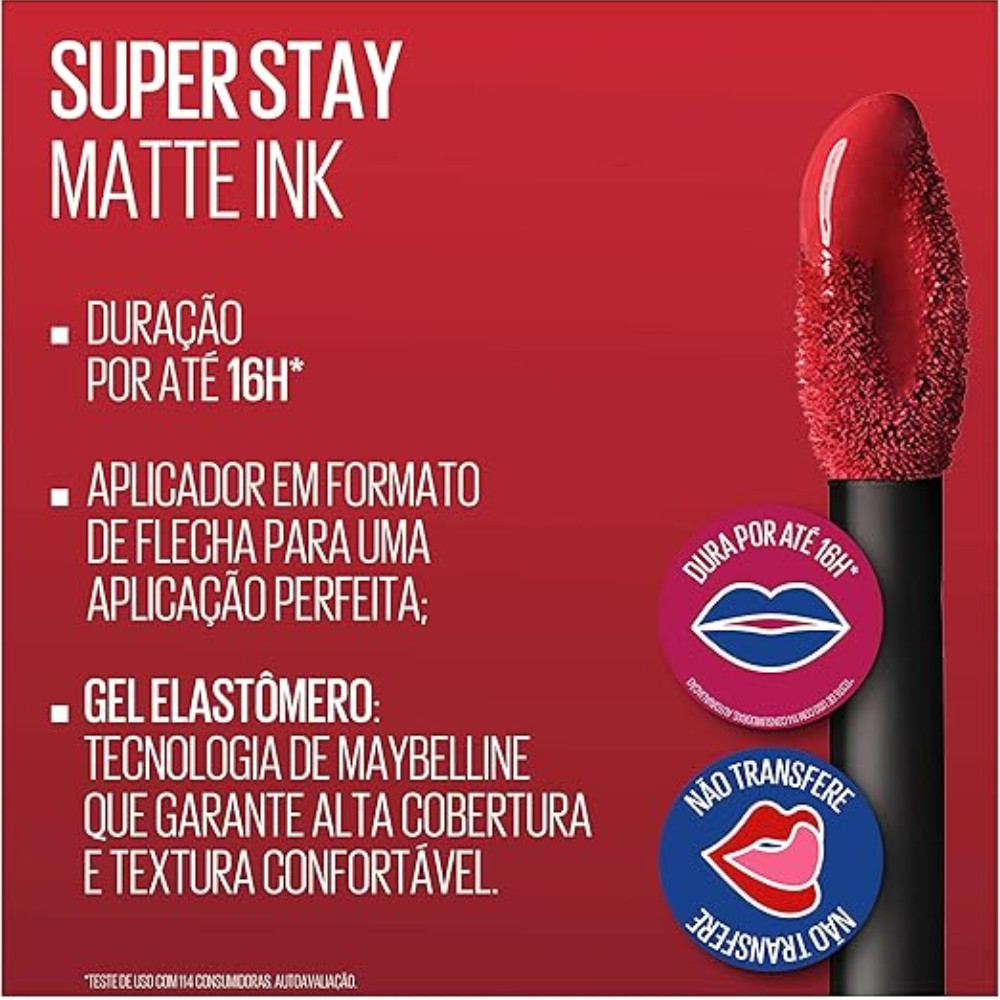 Batom Líquido Maybelline Matte Ink Seduct — imagem 2 de 2