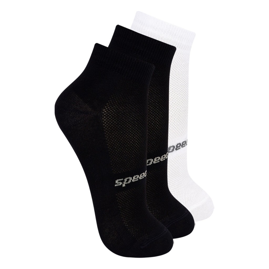 Kit com 3 Pares de Meias Esportiva Cano Curto Speedo 8033 Colorido