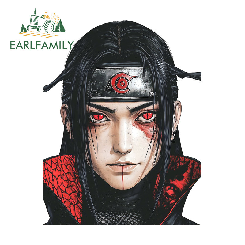 EARLFAMILY Naruto Adesivo De Carro Artístico À Prova De Riscos Bicicleta Elétrica Janelas Pára-Brisa DIY Decalque Dwater