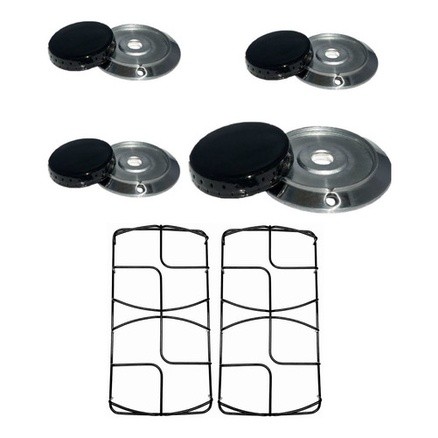 Kit 2 Grelhas E 4 Bocas Fogão Chef Electrolux 52sm 3 Pq + 1g