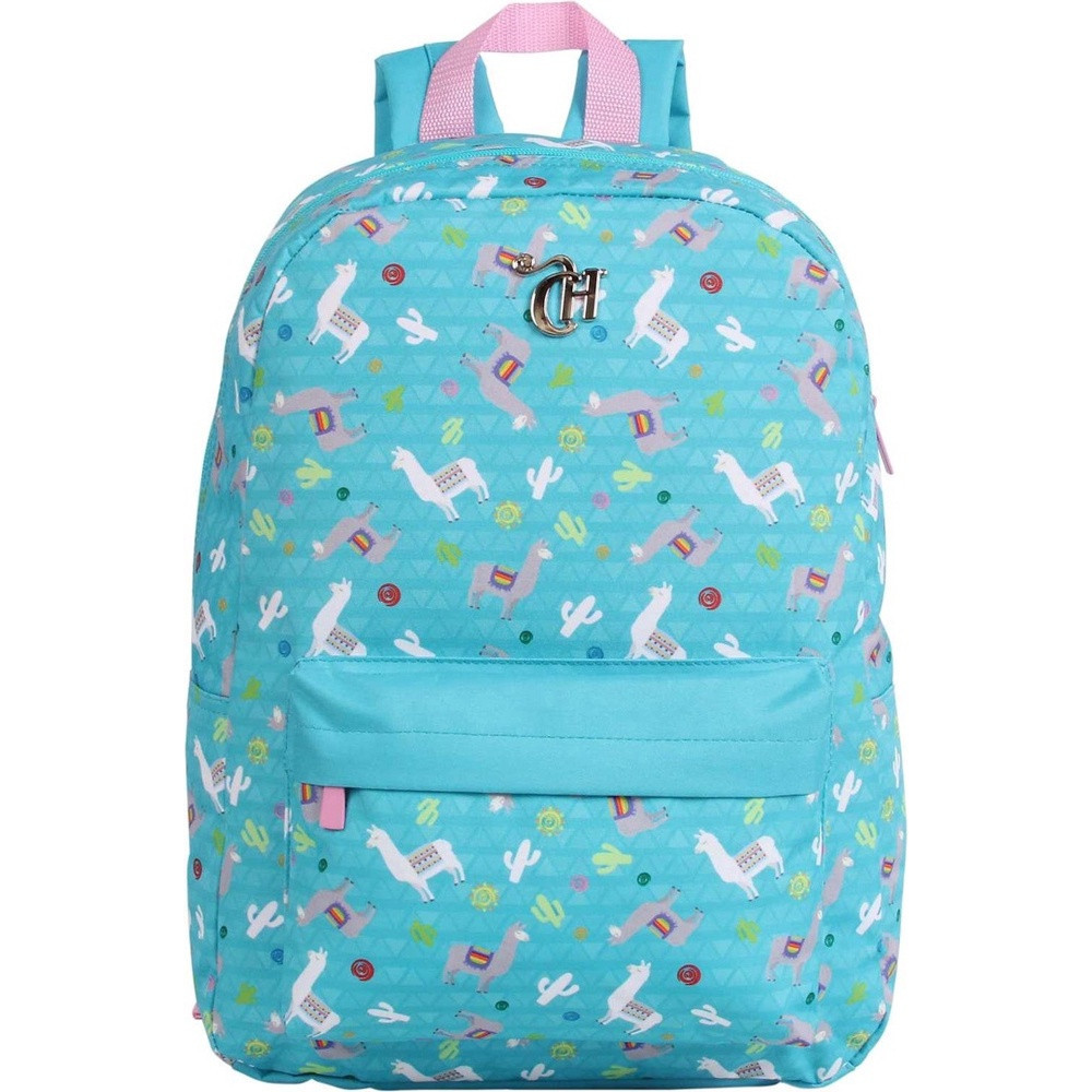 Mochila Escolar Costas Capricho Lhamas - Dmw