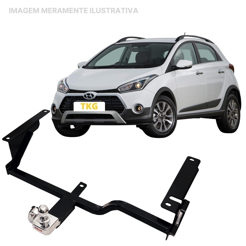 Engate Reboque Rabicho Fixo HB20 X 2016 a 2019 700Kg   com tOP