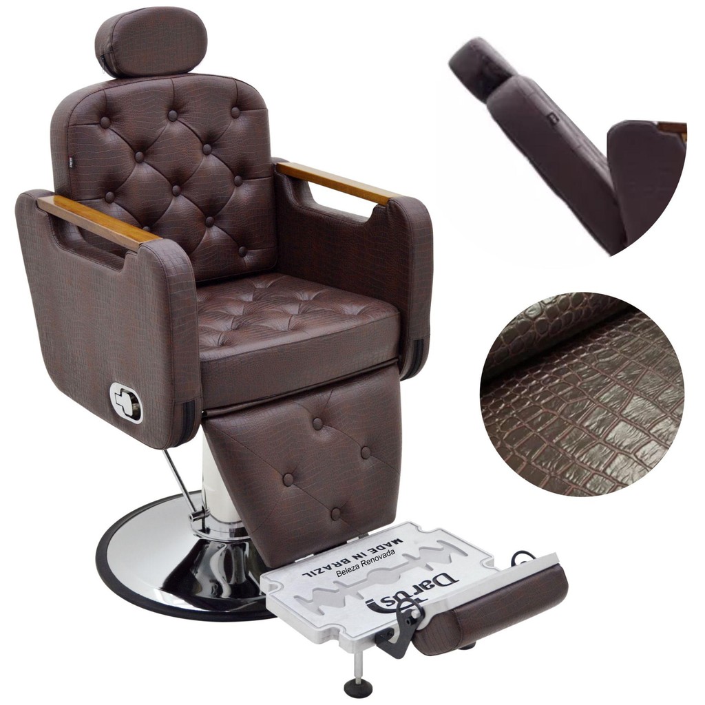 Cadeira Dubai Hidráulica Reclinável Barbearia Salão - Home & Living